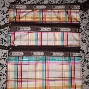 LeSportsac Kasey 3 Zip Crossbody